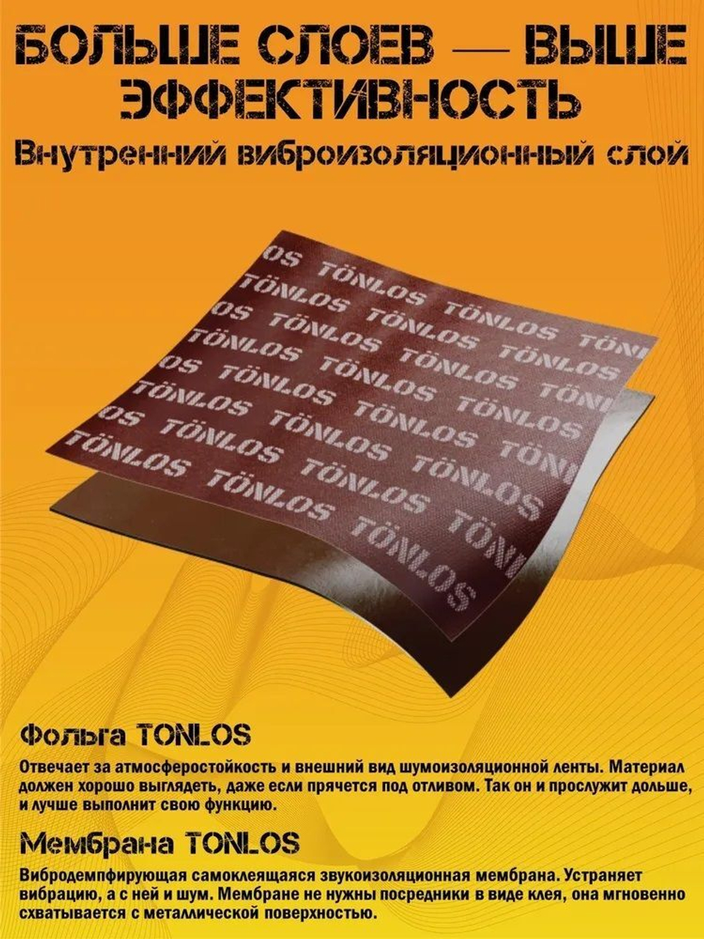 Звукоизоляция TONLOS Pipe Pro, профессиональный двухслойный комплект материалов для звукоизоляции канализационных труб длиной до 3,2 м