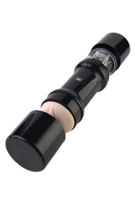 Мастурбатор вагина Spider, черная колба (Цвет: черный , телесный)