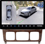 Магнитола для Mercedes-Benz S W220 1998-2005 (рамка дерево) - Teyes CC3-2K-360 монитор 13" 2K QLED на Android 10, 6+128Гб, CarPlay, 4G SIM-слот, 4 камеры в комплекте