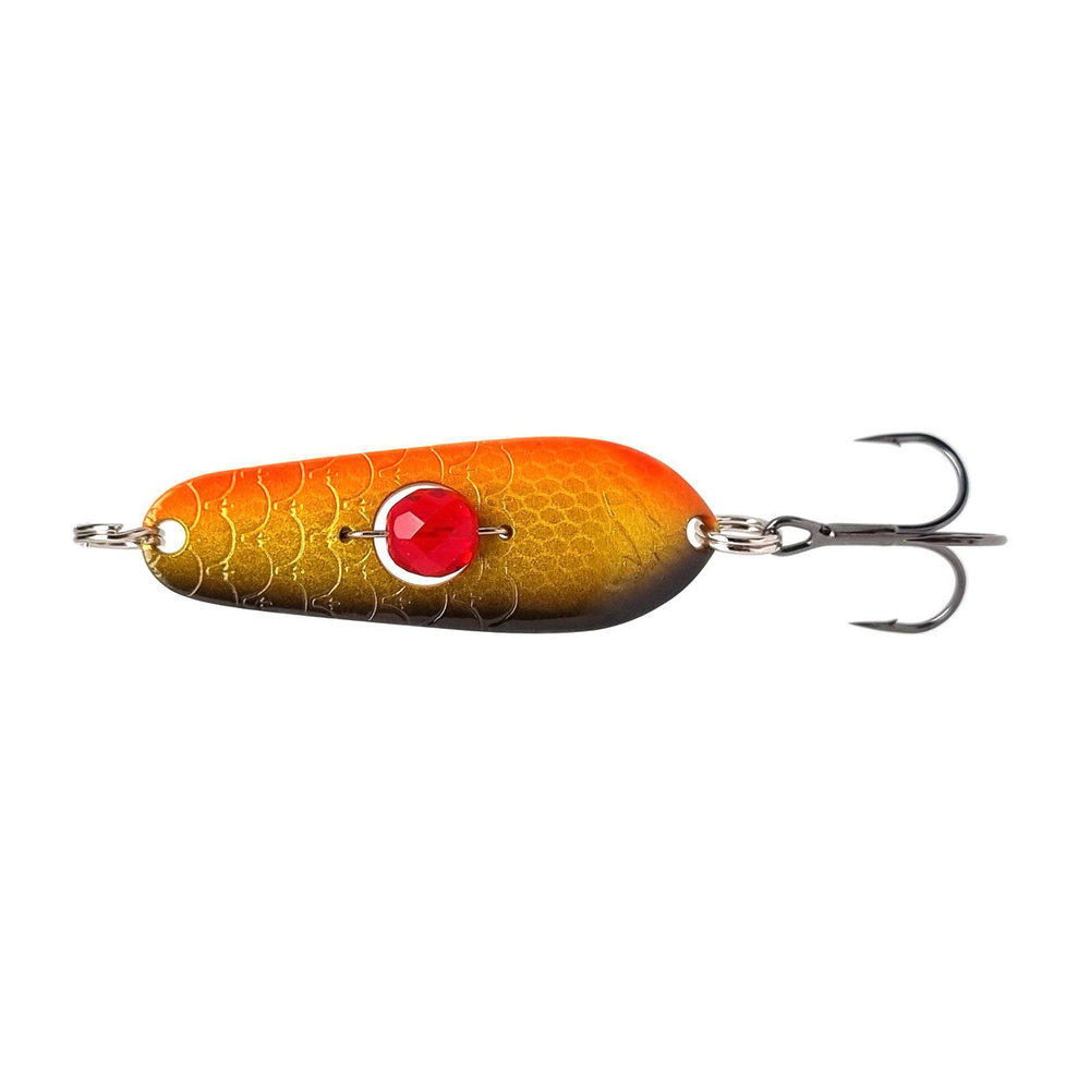 Блесна колеблющаяся Kuusamo Rasanen 50/14 (бусинка) BL/GR/G/O-C, UV