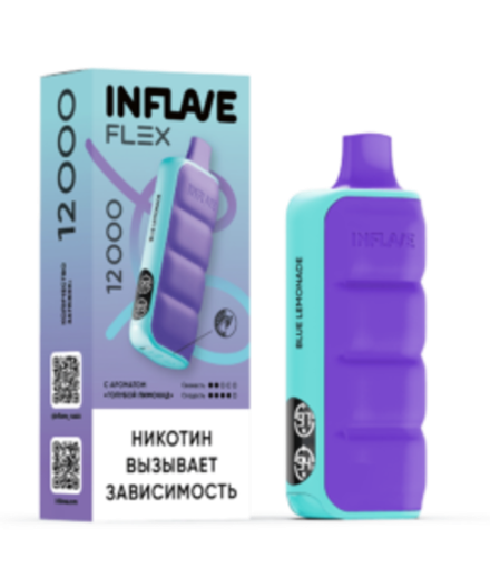 Inflave Flex Голубой лимонад 12000 затяжек 20мг Hard (2% Hard)