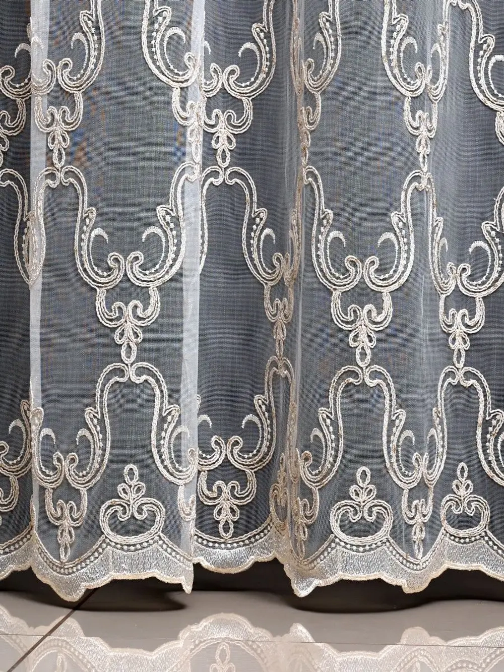 Отрез ткани Тюль вышивка ткань для штор