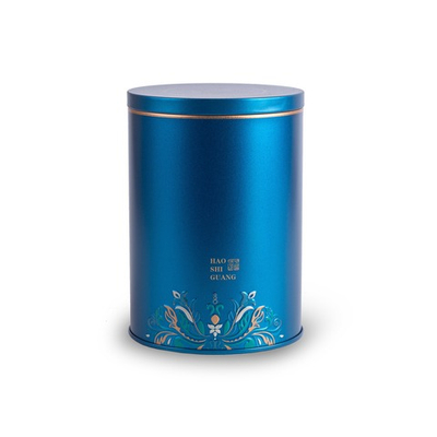 319021 Банка "Благородство" размер 12*8,6см, жесть синий