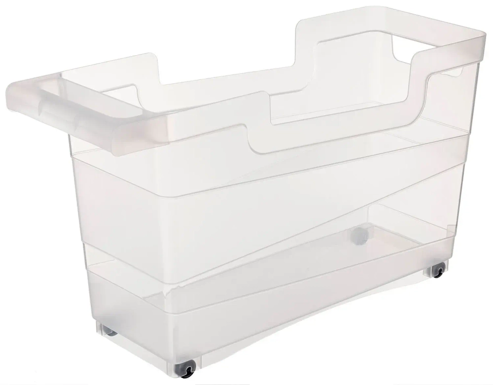 Контейнер для хранения универсальный прозрачный на роликах»Tule», 45,3*16*25,7см / 12,5л