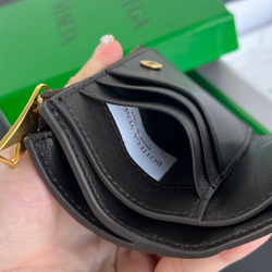 Bottega Veneta Small Intrecciato Bi-Fold Zip Wallet