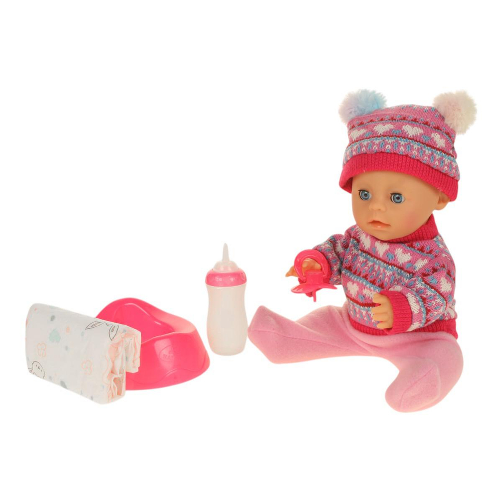 Пупс озвуч. "Анечка" 30см. музыка-Шаинский, пьет, писает, закр. глазки, 4 аксесс, 2000 слов, коробка Y3