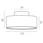 215946 Светильник ACUTO LED up 6W+down 18W 1920LM 120G БЕЛЫЙ 4000K