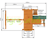 Детская деревянная площадка Крепость Фани Deluxe