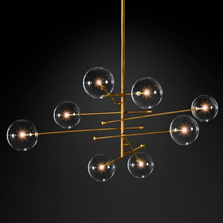 Люстра Globe Mobile 8 brass