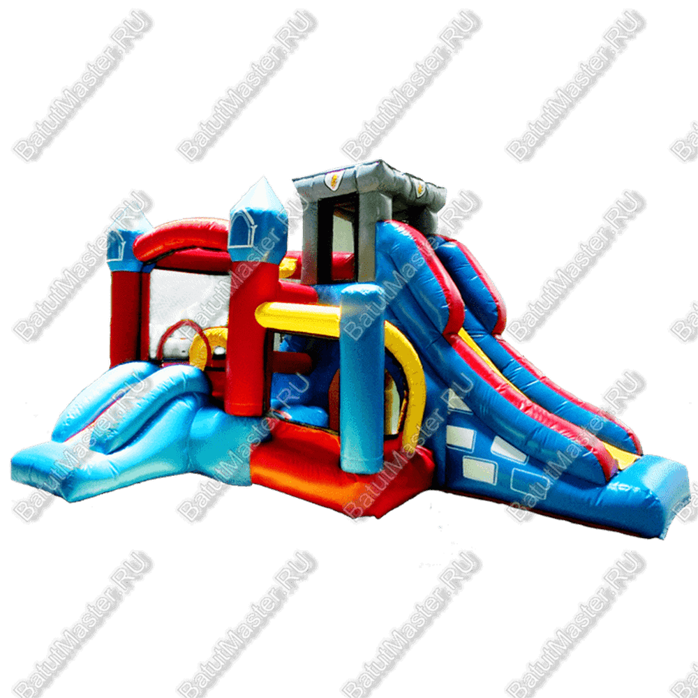 Коммерческий надувной батут "Домик приключений"