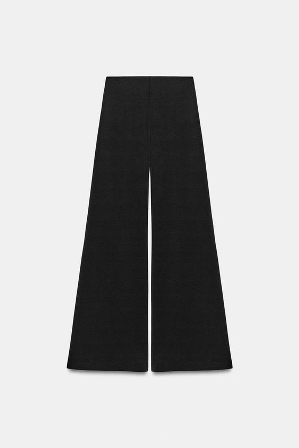 ZARA СТРУЯЩИЕСЯ БРЮКИ-ПАЛАЦЦО, ЧЕРНЫЙ