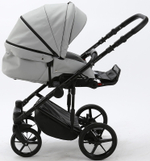 Детская коляска Adamex Zico Deluxe 3 в 1 Z-SA03 СВ.СЕР. КОЖА