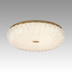 7719/60L PIKO LED SN 567 Светильник металл/стекло/прозрачный/золотой LED 60Вт 3000-6500K D500 IP20 пульт ДУ TESORO