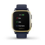 Смарт-часы Garmin Venu Sq Music Edition темно-синий с золотистым алюминиевым безелем,  010-02426-12