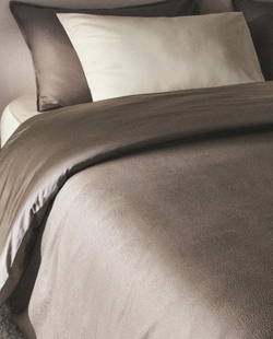 ZARA HOME САТИНОЙ ПОДОДЕЯЛЬНИК (300 НИТЕЙ), КОРИЧНЕВЫЙ