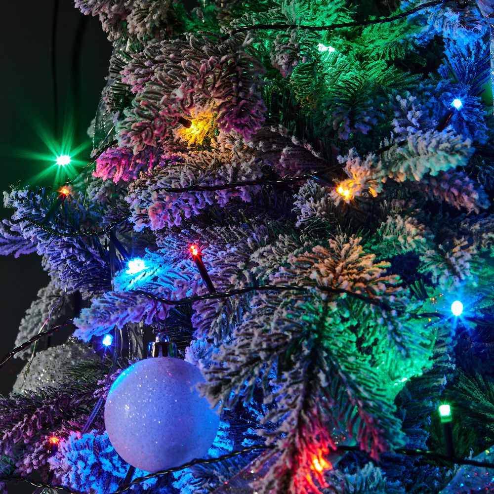 ULD-S0500-050-DGA MULTI IP20 Гирлянда светодиодная. 5м. 50 светодиодов. Разноцветный свет. Провод зеленый. ТМ Uniel