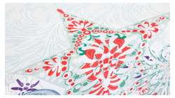 Скатерть 168х250см Mix&Match Home Счастливая звезда белая с принтом