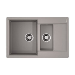 Мойка Daisen 78-2T-GR Tetogranit/leningrad grey