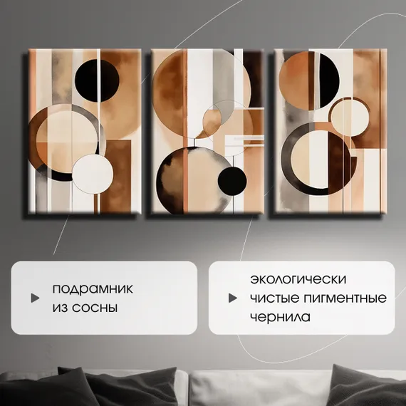 Модульная картина "Современная абстракция"