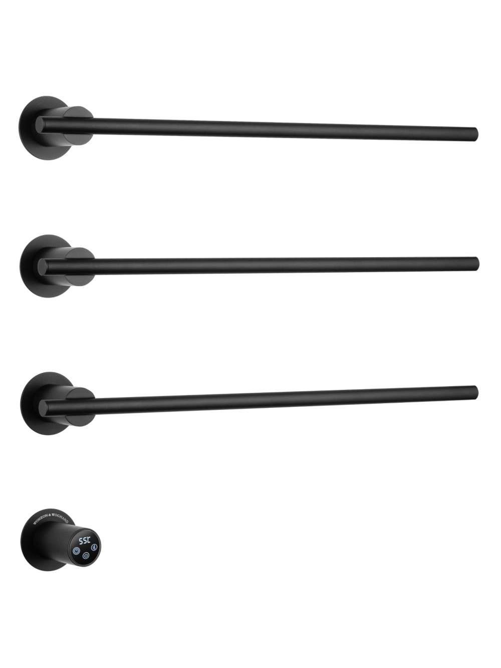 Полотенцесушитель электрический встраиваемый WONZON & WOGHAND DORTMUND, Черный матовый (WW-A363-MB)