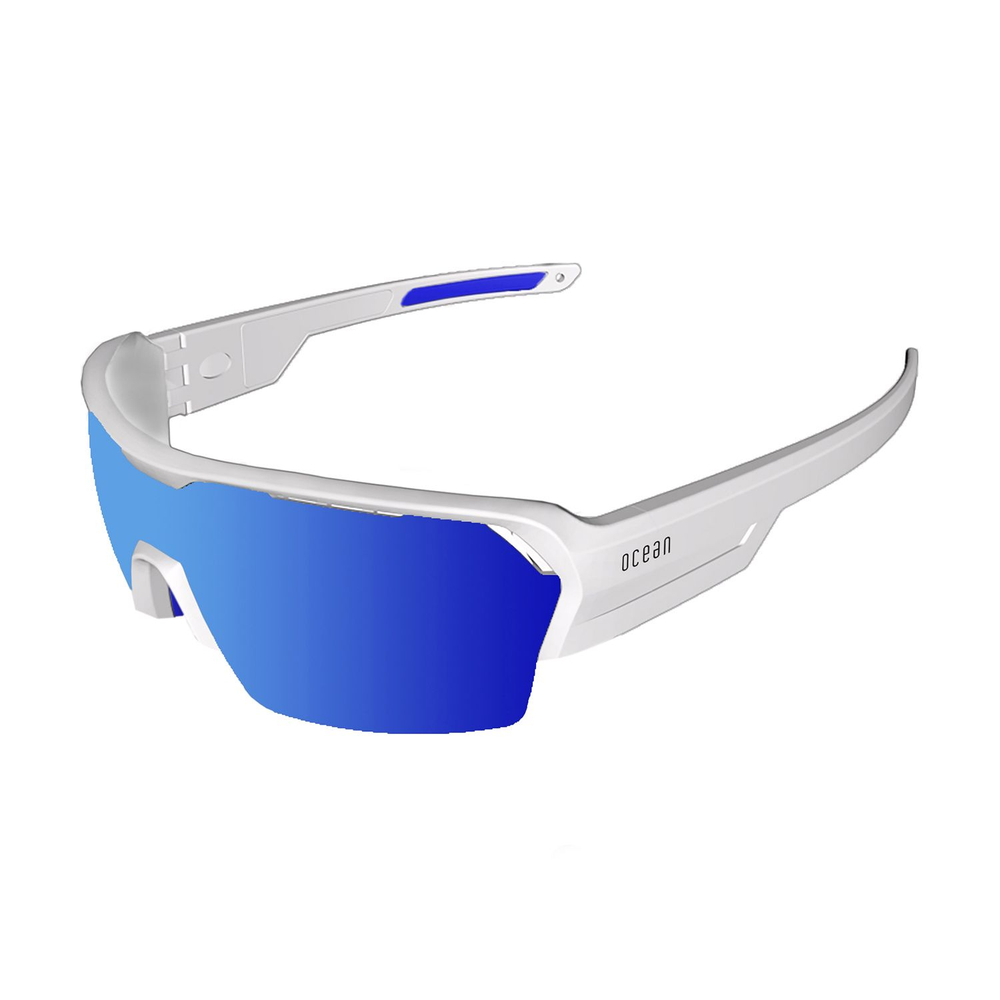 Спортивные очки с диоптриями OCEAN Race Matt White / Revo Blue Polarized lenses