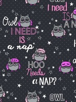 Топ медицинский женский HeartSoul HS601, совы, XS