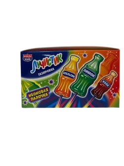 Карамель на неоновой палочке Газировка Лучистик, 30шт