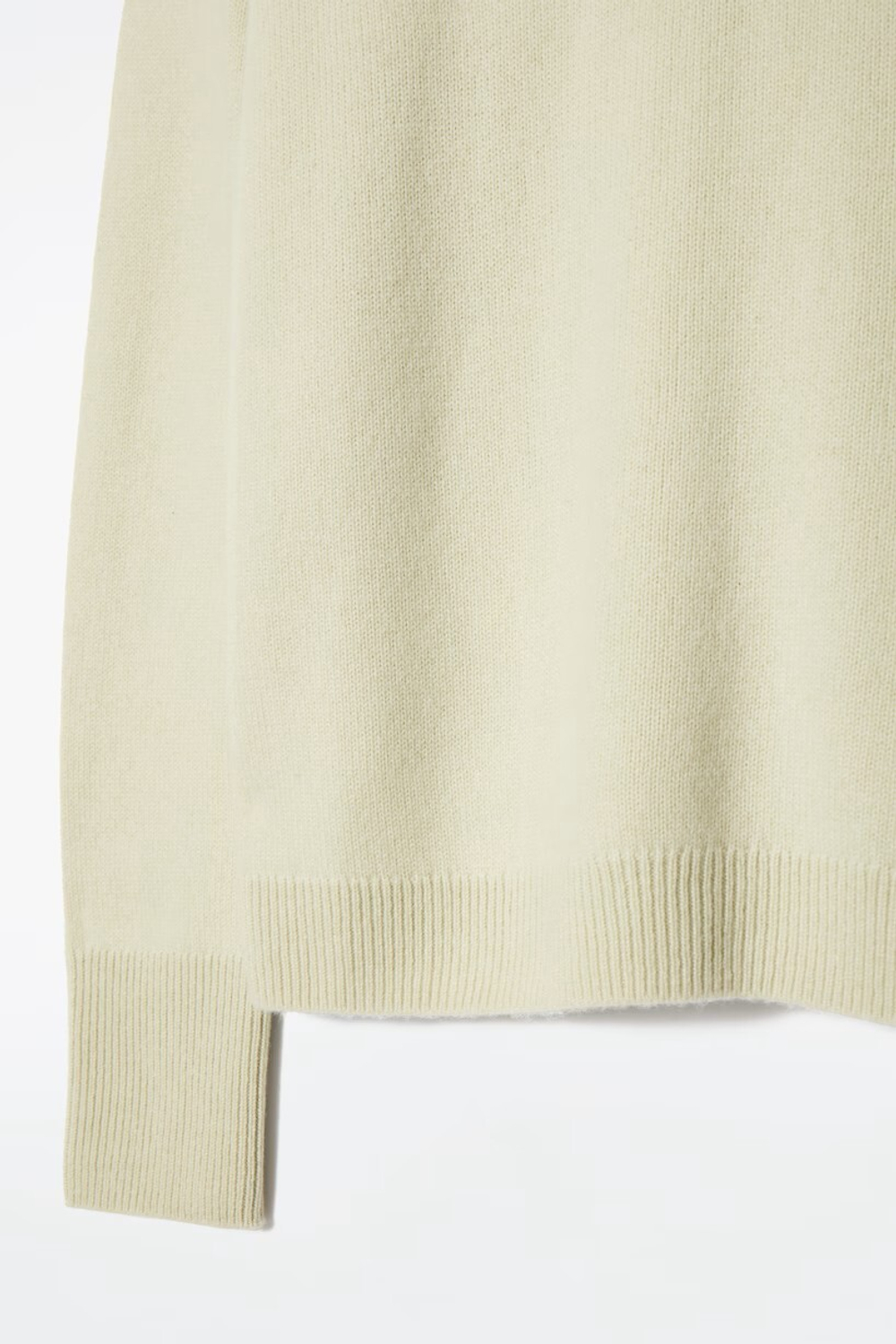 COS КАШЕМИРОВЫЙ СВИТЕР, СВЕТЛО-ЗЕЛЕНЫЙ