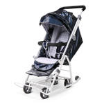 Коляска комбинированная (санки - коляска) «Наши Детки 9» сапфир (арт. НД9С/С)