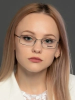 Оправа для очков женская металлическая прямоугольная