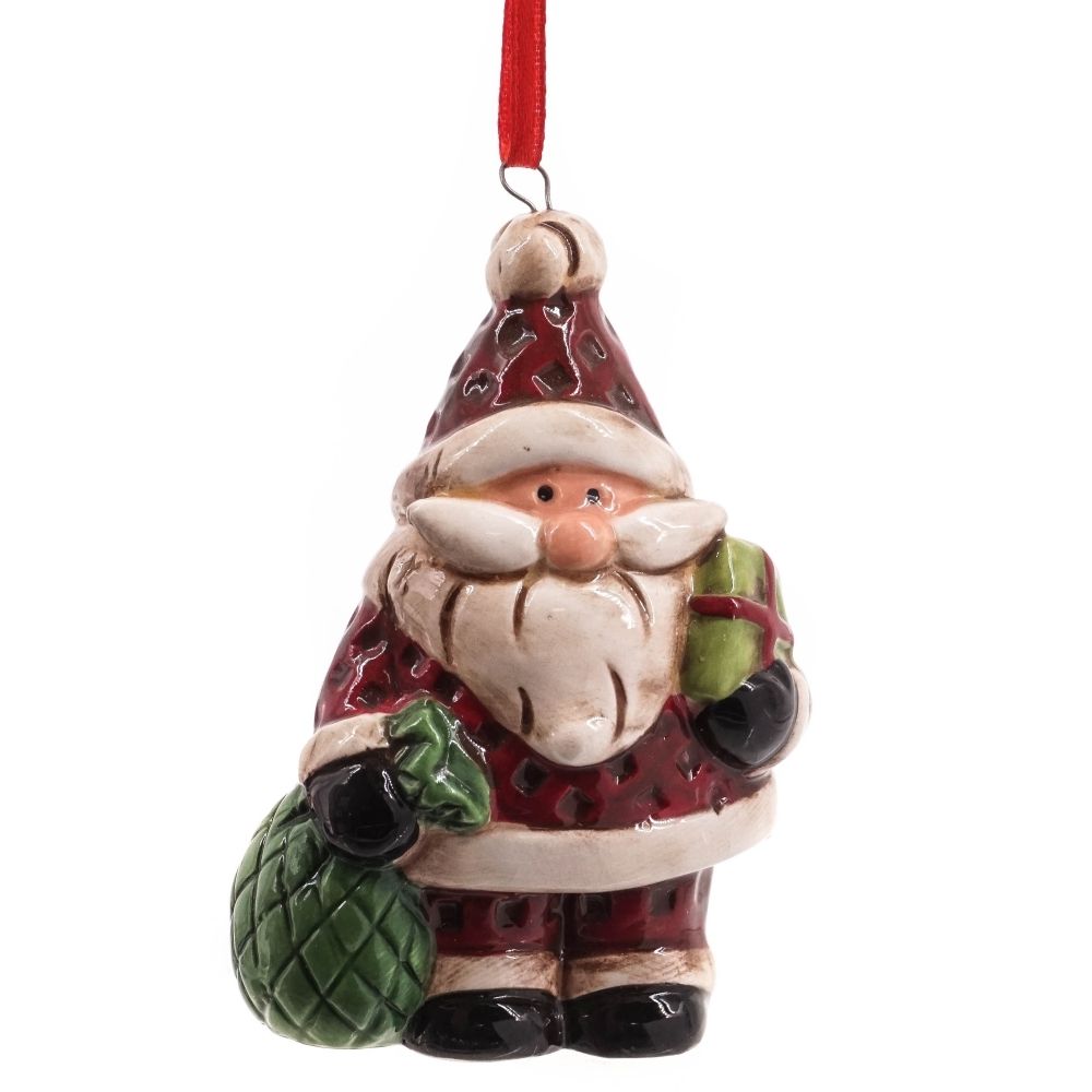 GAEM Украшение новогоднее "Снеговик/Дед Мороз", L5,5 W4 H8,5 см, 6в.