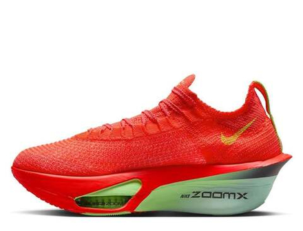 Кроссовки для бега женские Nike Air Zoom Alphafly 3 В Красно-Зеленые