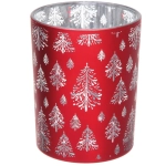 Подсвечник «Сказочная метель» 10*12,5 см, Красный