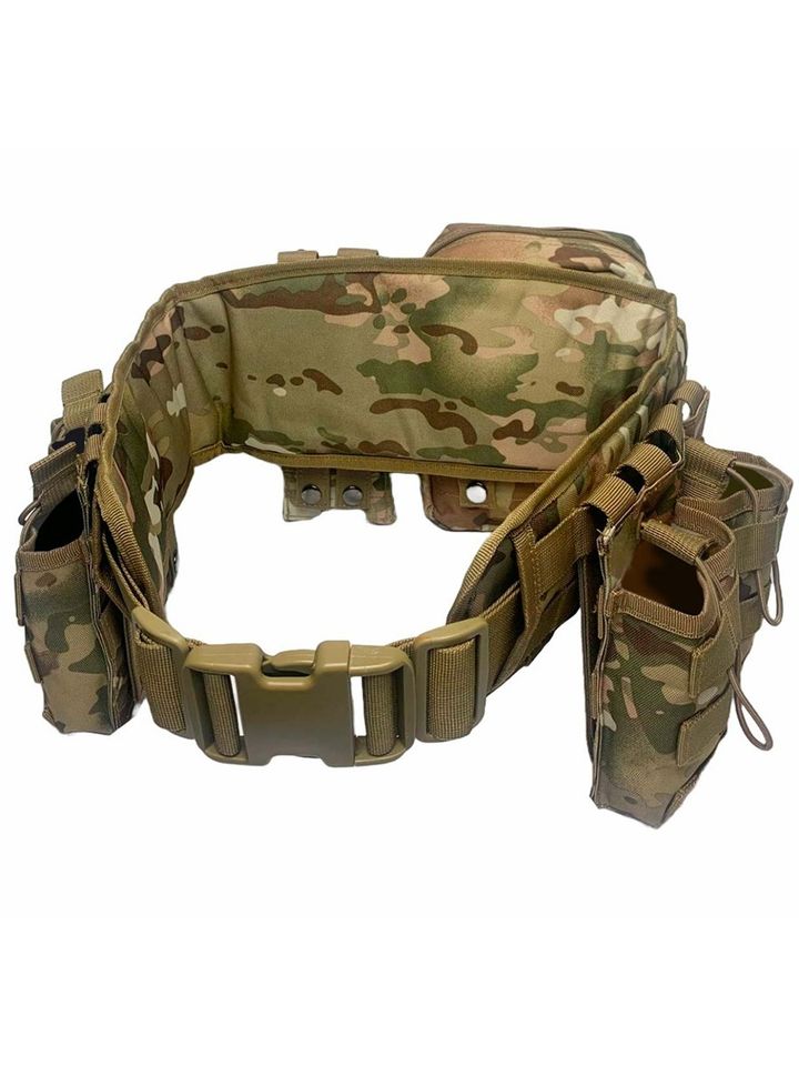 Пояс тактический разгрузочный с подсумками (мультикам)