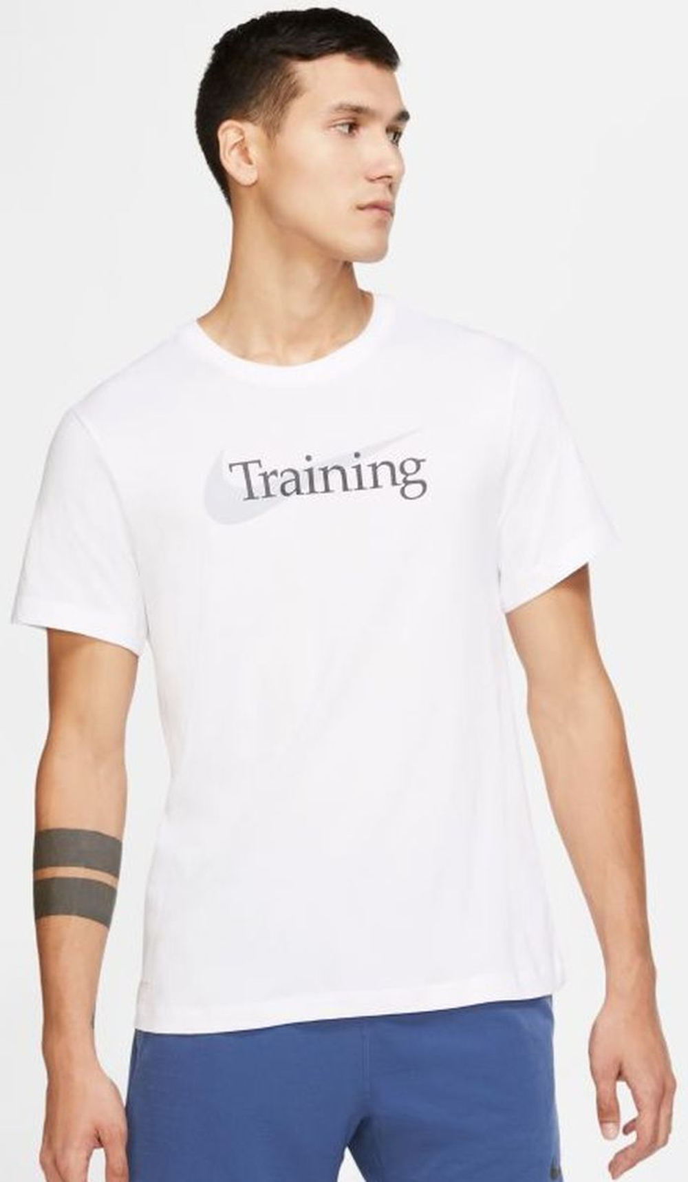 Мужская теннисная футболка Nike Dri-Fit Tee - white