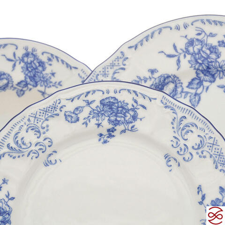 Набор тарелок 18 предметов Bernadotte Синие розы
