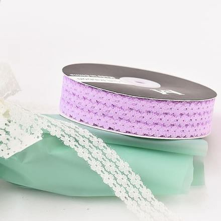 Лента кружево "3 цветка" 2,5см*35ярд