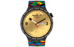 SWATCH Unisex 47mm Gold Watch