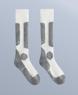 Oysho Длинные лыжные носки из смеси шерсти WOOLMARK®, экрю