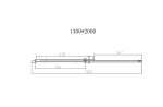 Душевая дверь Vincea Dice VDS-4D130CLGM 130 стекло прозрачное/профиль вороненая сталь