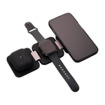 Складная зарядная станция MagSafe Magssory Flex для iPhone, Apple Watch и AirPods Беспроводная зарядка: Qi 15 Вт, Qi 5 Вт, магнитное крепление для зарядки Apple Watch (Qi 2 Вт). Проводная зарядка: нет. Отсутствует LED-индикация