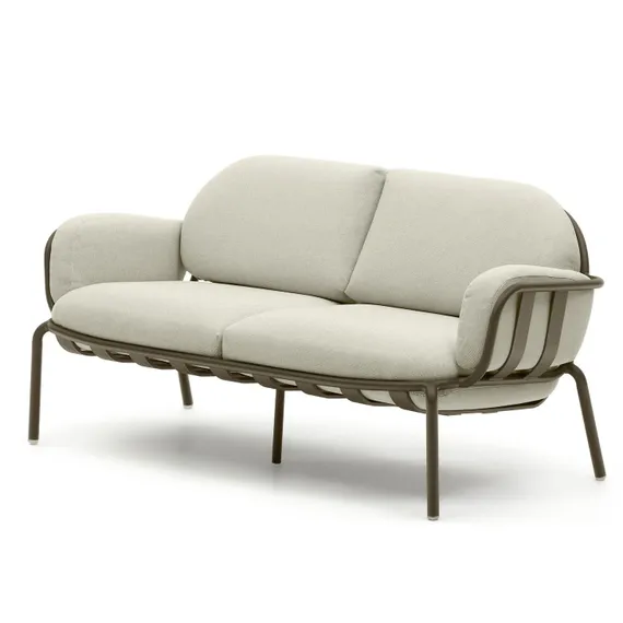 Двухместный уличный диван Joncols, 165 см, зеленый