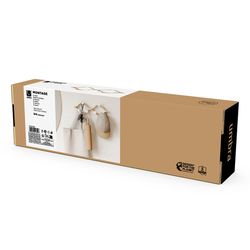 Вешалка настенная Montage, 6 крючков, натуральное дерево/белая