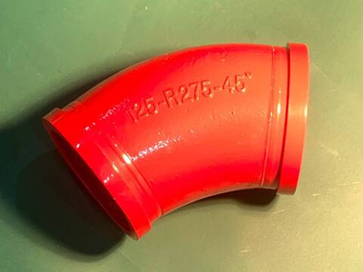 Угол бетоновода DN125*R275*45