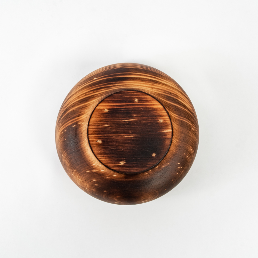 Деревянная Глубокая тарелка Art of Siberia из сибирского кедра бульоница T172