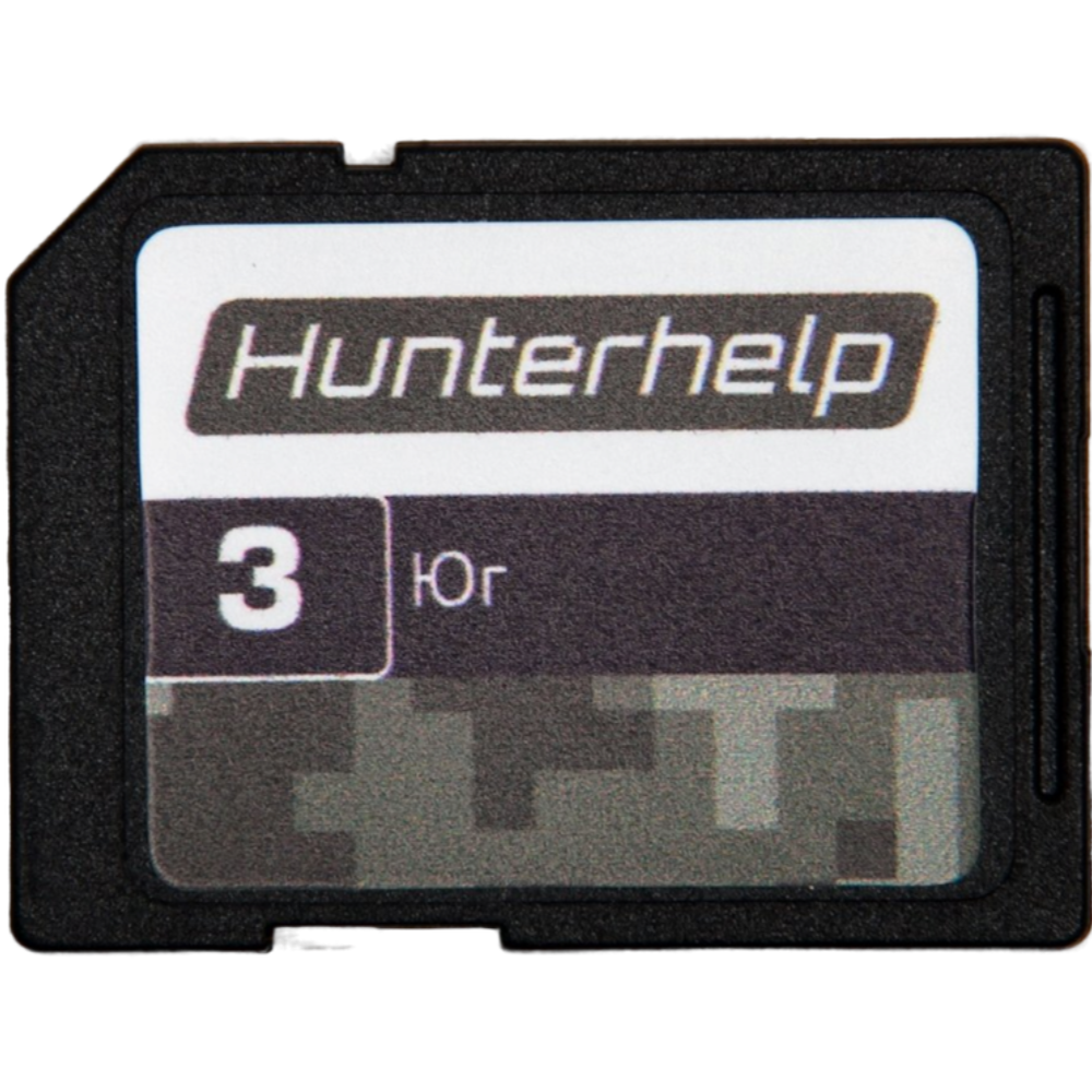 Карта памяти для электронных манков Hunterhelp, Фонотека № 1(Северо-запад), 2(Сибирь), 3 (Юг)
