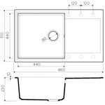 Кухонная мойка Omoikiri Daisen-86-PA