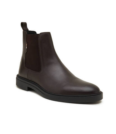 Кожаные челси calev_cheb BOSS BLACK - каштановый(50503255)