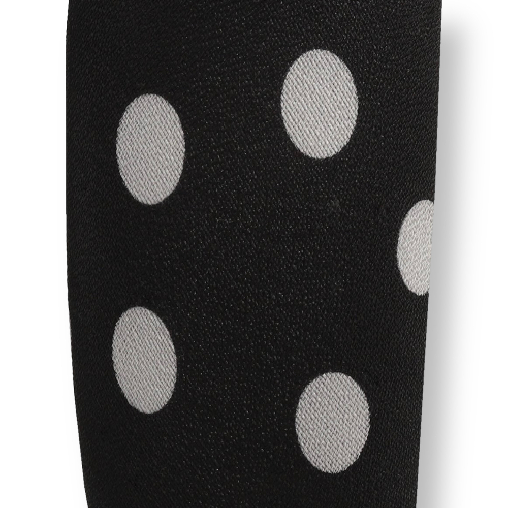 Ободок шелковый в горошек