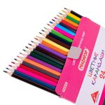 Карандаши цветные ПИФАГОР "БЫСТРЕЕ! ВЫШЕ! СИЛЬНЕЕ!", 24 цвета, классические, заточенные, 181813